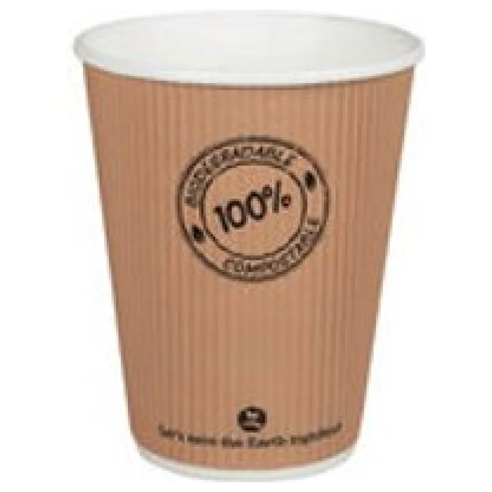 BIO Thermo Riffelbecher doppelwandig 250ml O9cm, -10°C bis 100°C, 25 Stk. – Bild 3