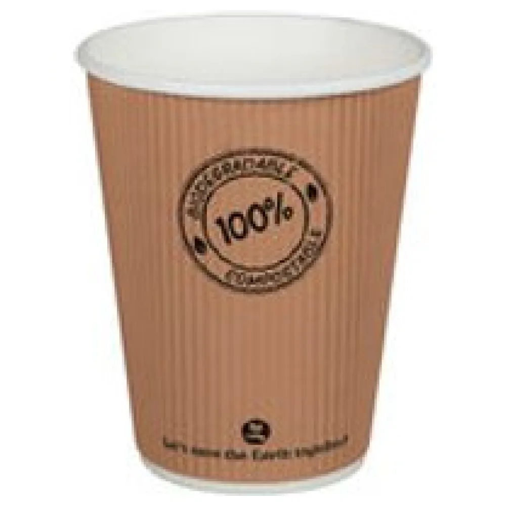 BIO Thermo Riffelbecher doppelwandig 300ml O9cm, -10°C bis 100°C, 25 Stk. – Bild 3