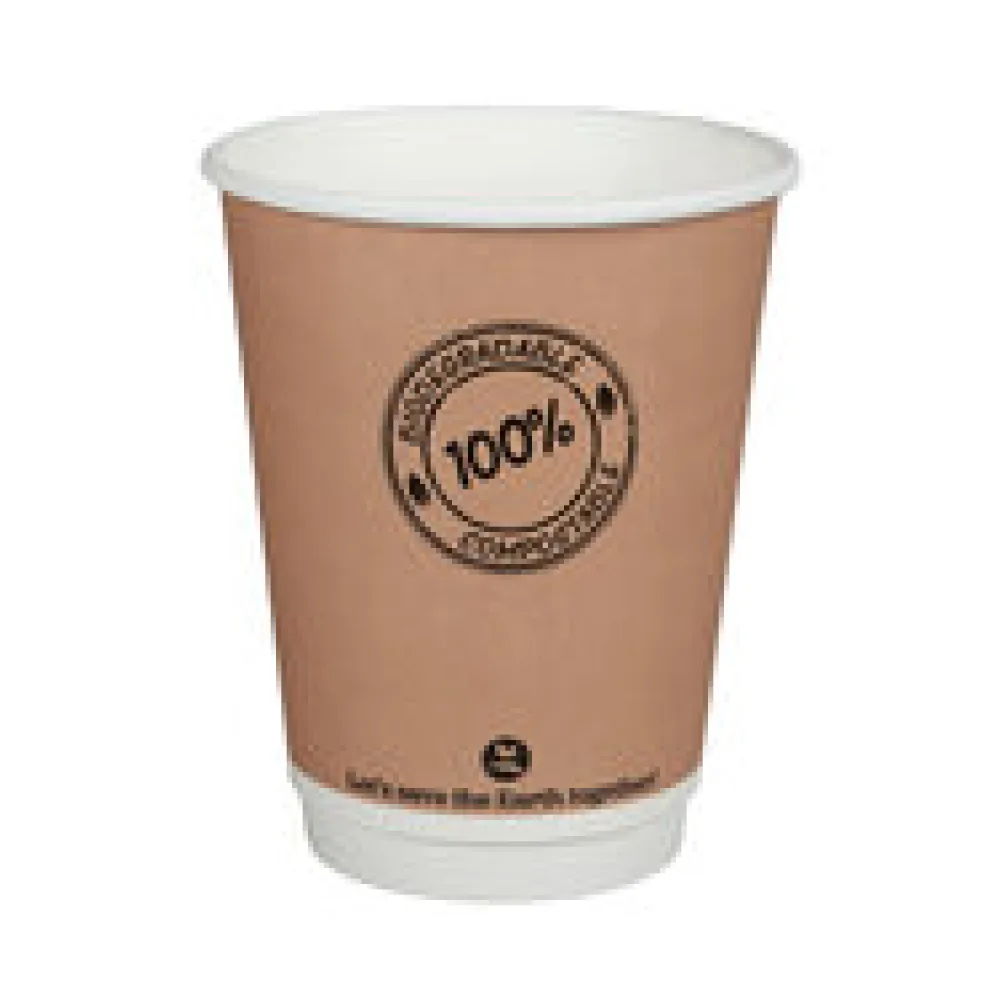 BIO Doppelwandbecher 300ml O9cm, -10°C bis 100°C, 25 Stk.