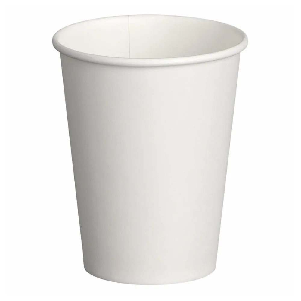 Heiß- und Kaltgetränkebecher weiß, Pappe beschichtet, 4oz., 100 ml, 50 Stk. – Bild 2