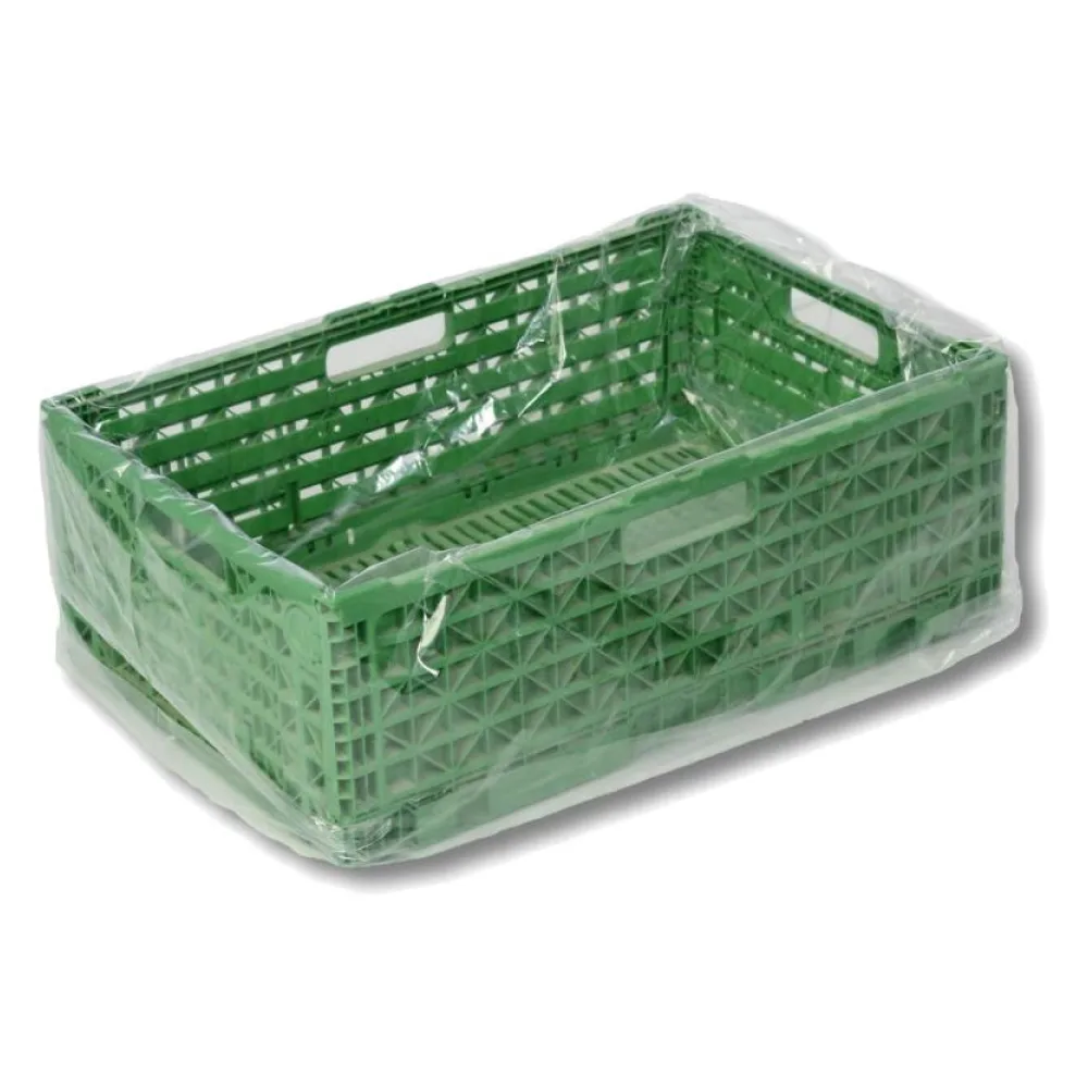 HDPE-Seitenfaltensäcke transparent unbedruckt 650 + 450 x 650 mm 10my, 1000 Stk. – Bild 2