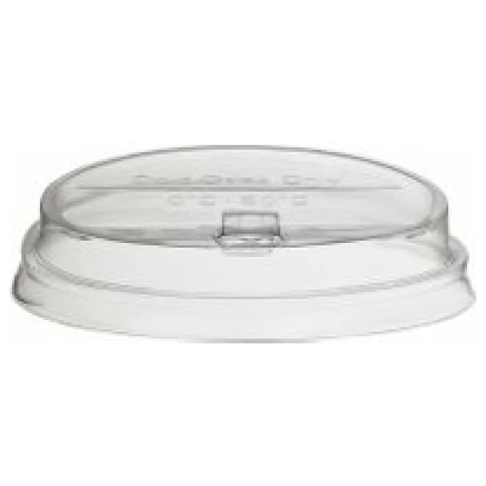 BIO Deckel flach mit Klappöffnung zu Becher 300/400/500ml O 96 mm PLA 100 Stk. – Bild 3