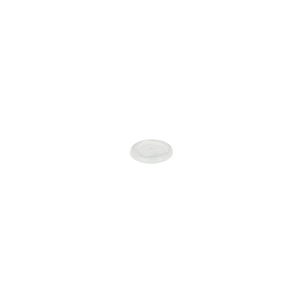 BIO Deckel flach mit Loch zu Becher O 76 mm Bio-Kunststoff (PLA), 50 Stk.