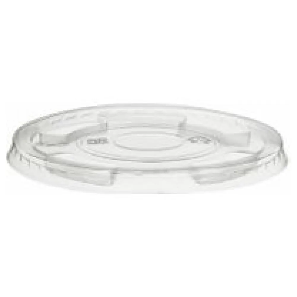 BIO Deckel flach ohne Loch zu Becher O 96 mm Bio-Kunststoff (PLA), 50 Stk. – Bild 3