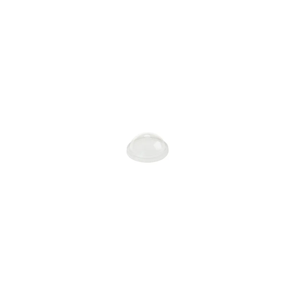 BIO Domdeckel mit Loch zu Becher 200+250 ml O 76mm Bio-Kunststoff (PLA), 50 Stk.