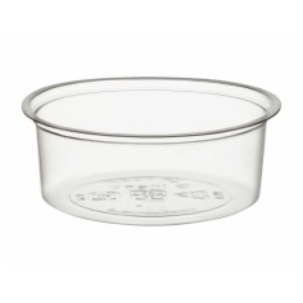 BIO Dressingbecher rund 60ml, O 70mm, aus Biokunststoff (PLA), 100 Stk.