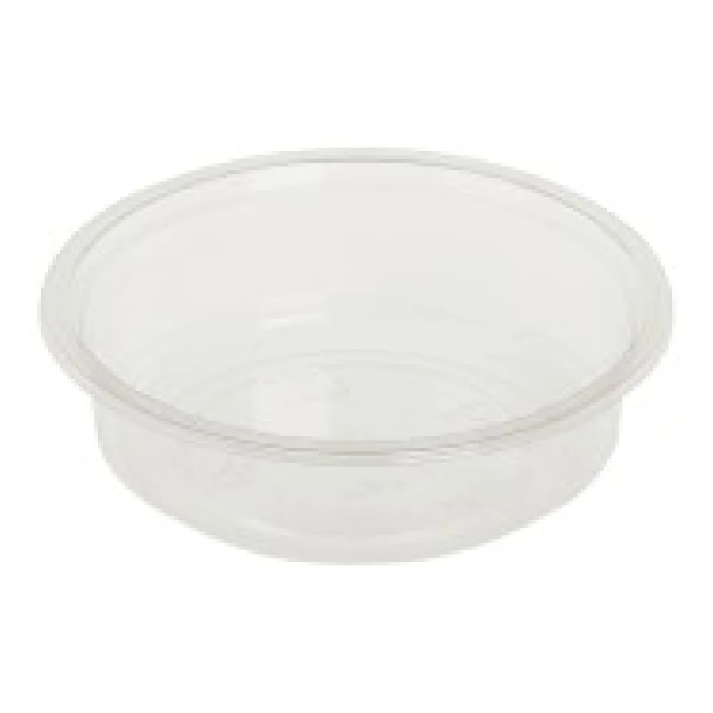 Feinkostbecher transparent aus Bio-Kunststoff (PLA) 240 ml O 12,1 cm, 50 Stk.