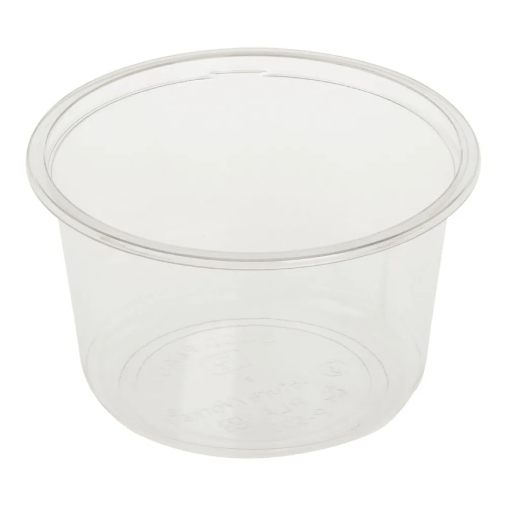 Feinkostbecher transparent aus Bio-Kunststoff (PLA) 500 ml O 12,1 cm, 50 Stk. – Bild 2