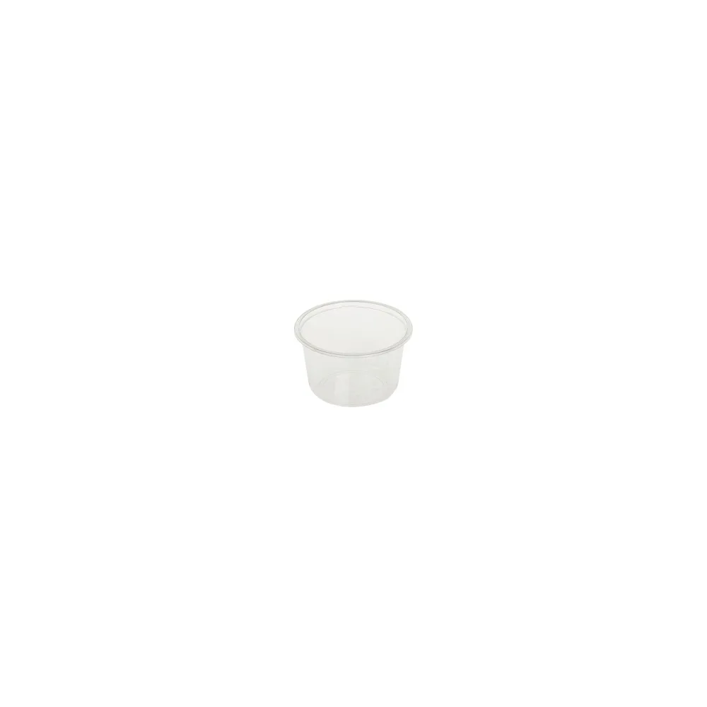 Feinkostbecher transparent aus Bio-Kunststoff (PLA) 500 ml O 12,1 cm, 50 Stk.