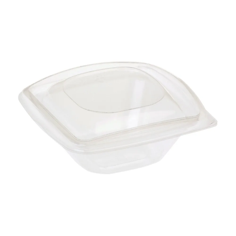 BIO Salatschalen mit Deckel aus Bio-Kunststoff (PLA) transparent 240 ml, 20 Stk. – Bild 2