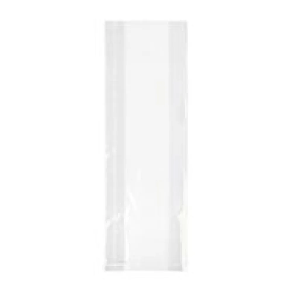 Seitenfaltenbeutel 80+40x200 mm mit Siegelnaht transparent OPP 30my 1000 Stk.