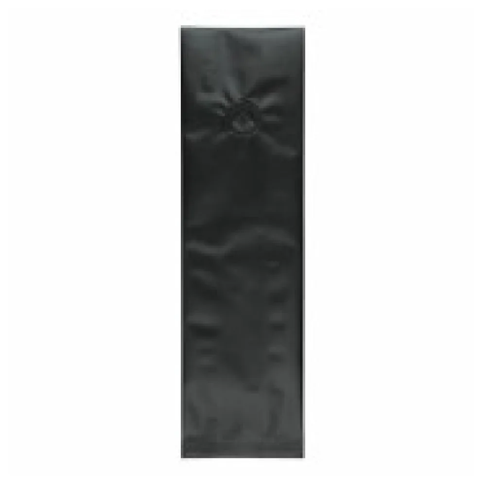Seitenfaltenbeutel 80+50x280mm Siegelnaht Aromaschutzventil Schwarz 1000 Stk.