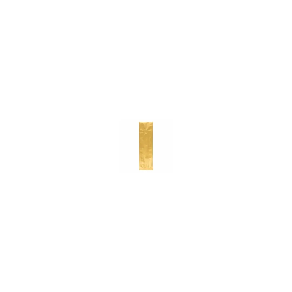 Seitenfaltenbeutel 130+75x380mm Siegelnaht Aromaschutzventil Gold 500 Stk.