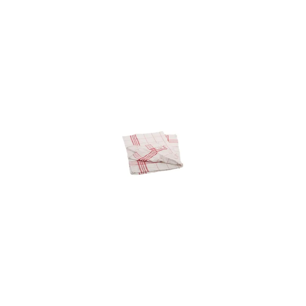 Geschirrtücher, 50 x 70cm, 100% Baumwolle, rot kariert, 10 Stk.