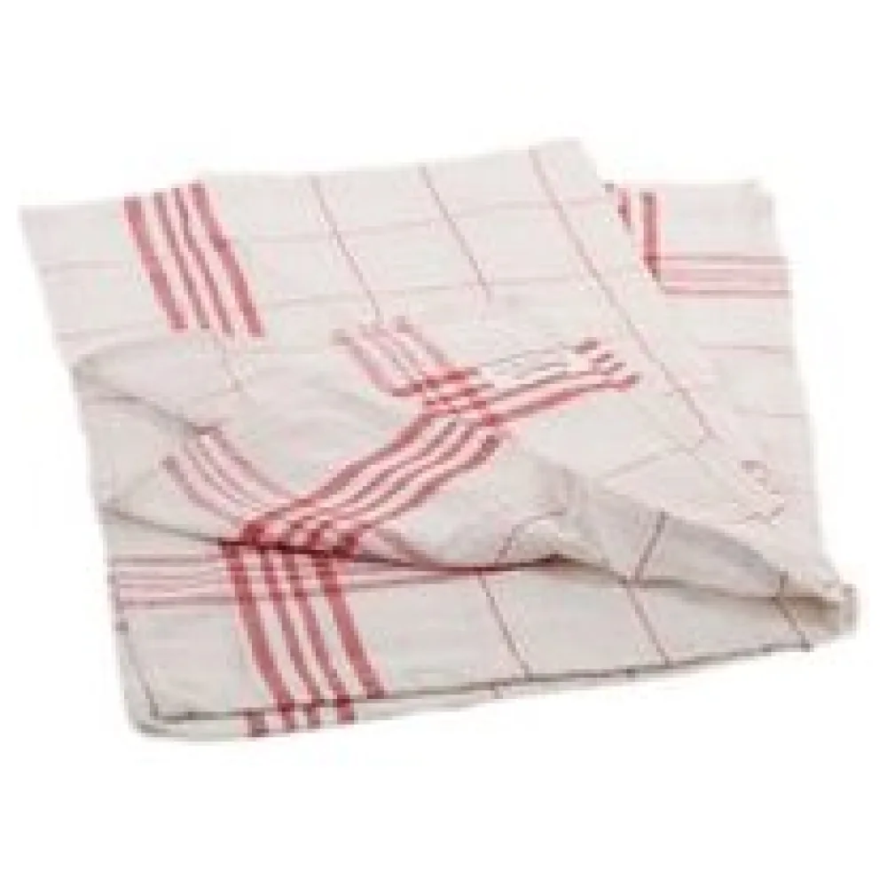 Geschirrtücher, 50 x 70cm, 100% Baumwolle, rot kariert, 10 Stk. – Bild 3
