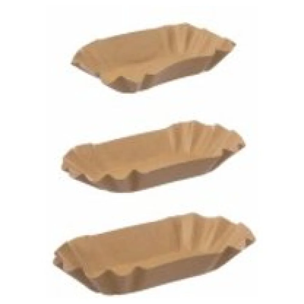 BIO Pappschalen groß 'Green by Nature' braun 11 x 19,5 x 3,2 cm, 250 Stk. – Bild 3
