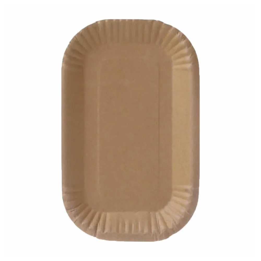 BIO Pappschalen 'Green by Nature' braun 15 x 23 x 2 cm, 100 Stk. – Bild 2