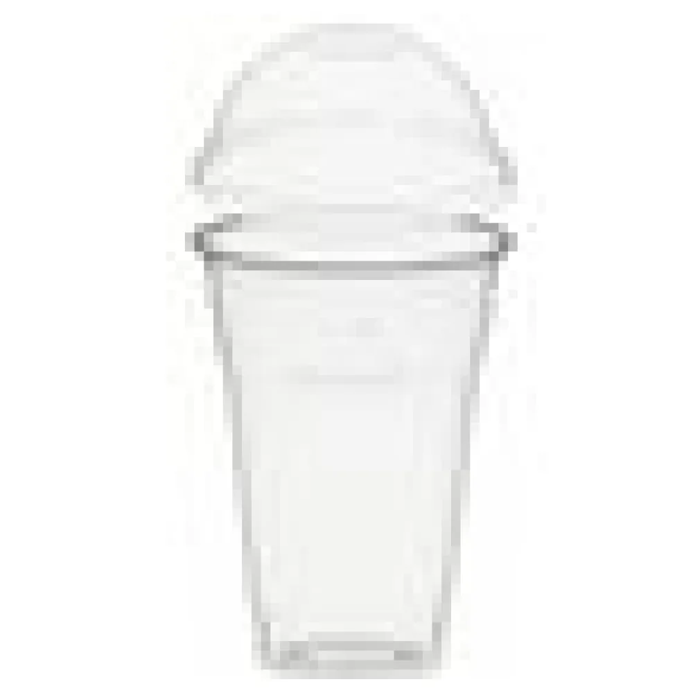 BIO Trinkbecher 400ml mit Domdeckel ohne Loch aus Biokunststoff (PLA) 50 Stk. – Bild 4