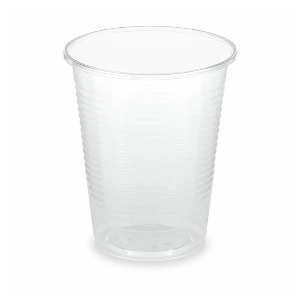 BIO Trinkbecher klar 180 ml 0,18 l aus Biokunststoff PLA o 70mm, 100 Stk. – Bild 2