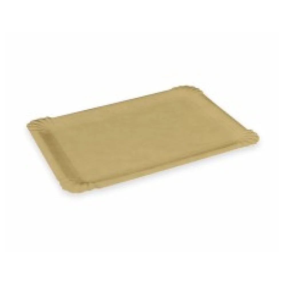 BIONATURE Pappteller FSC Mix 'Kraft' 16 x 10 cm fettdicht braun, 250 Stk.