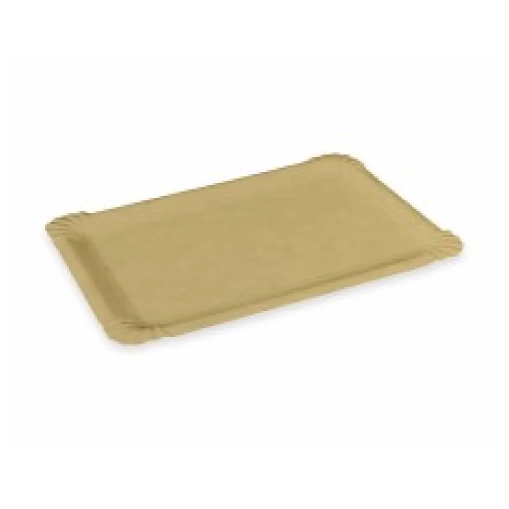 BIONATURE Pappteller FSC Mix 'Kraft' 20 x 13 cm fettdicht braun, 250 Stk.