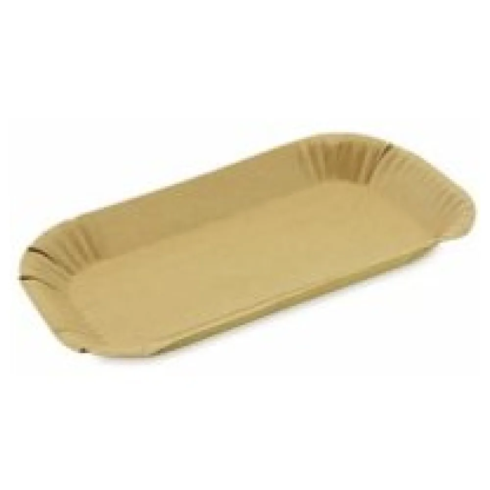 BIONATURE Pappschalen 'Kraft' oval 23 x 15 x 2 cm fettdicht braun, 100 Stk. – Bild 3