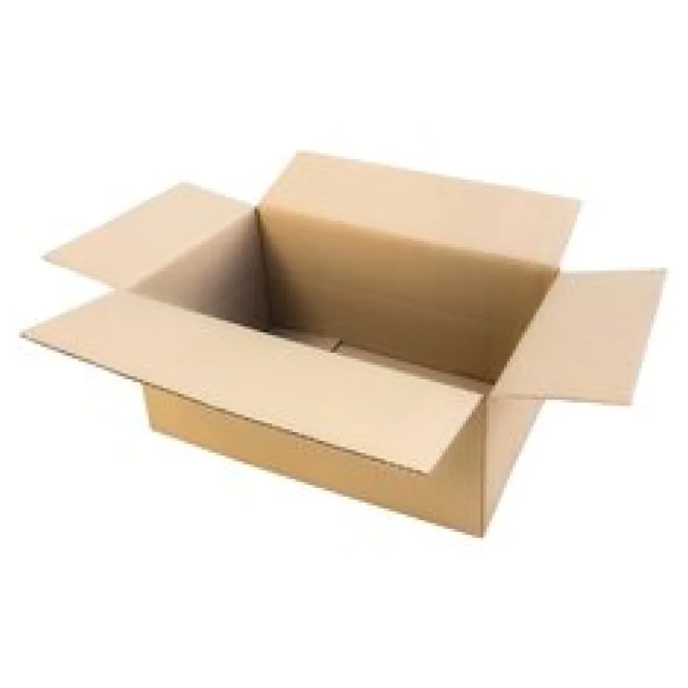 Faltkarton 450x250x(100)-200mm mit variabler Höhe 1-wellig Dickwelle braun