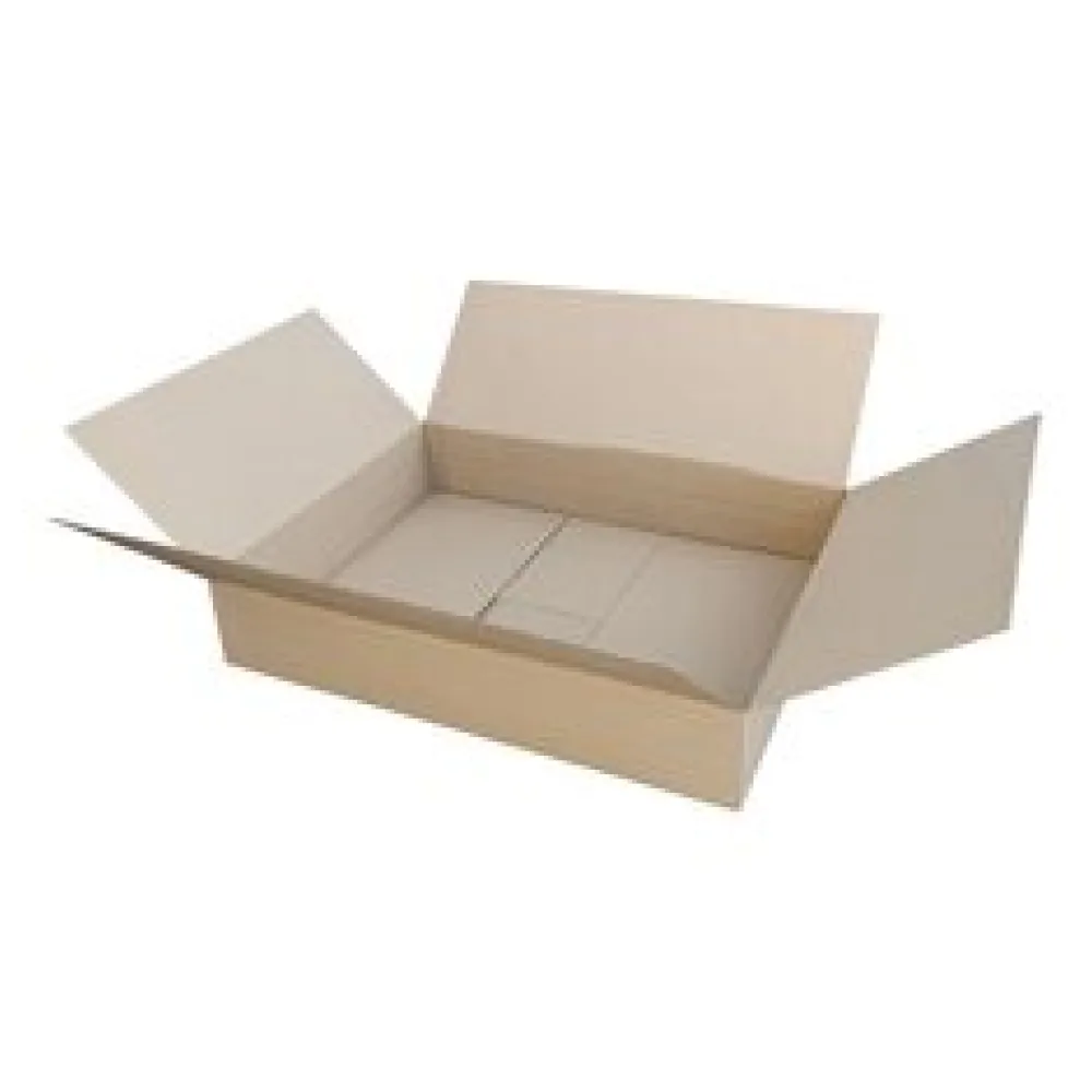 Faltkarton 1030x760x(100)-185mm mit variabler Höhe 1-wellig Dickwelle braun