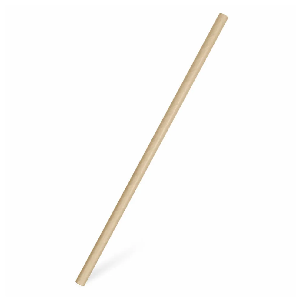 Papiertrinkhalme für Kaltgetränke JUMBO natur 25 cm O 8 mm, 100 Stk. – Bild 2