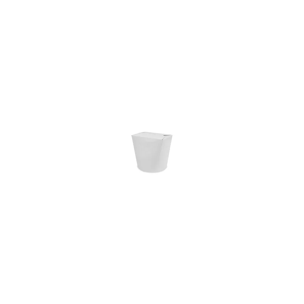 Food Box Take Away Box 100x88x95mm 750ml aus Vollpappe beschichtet weiß, 50 Stk.