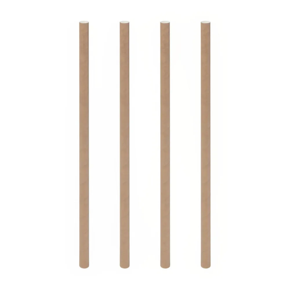 Trinkhalme aus Papier braun natur O6mm 15cm, 150 Stk. – Bild 2