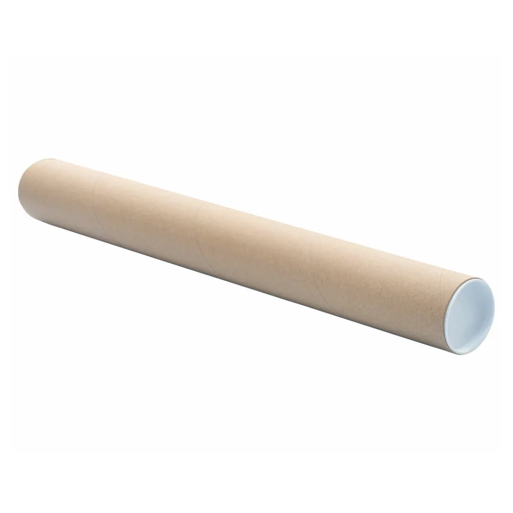 Versandrohre Versandhülsen rund 63 x 430mm braun inkl. Deckel Format A3 A2 – Bild 2