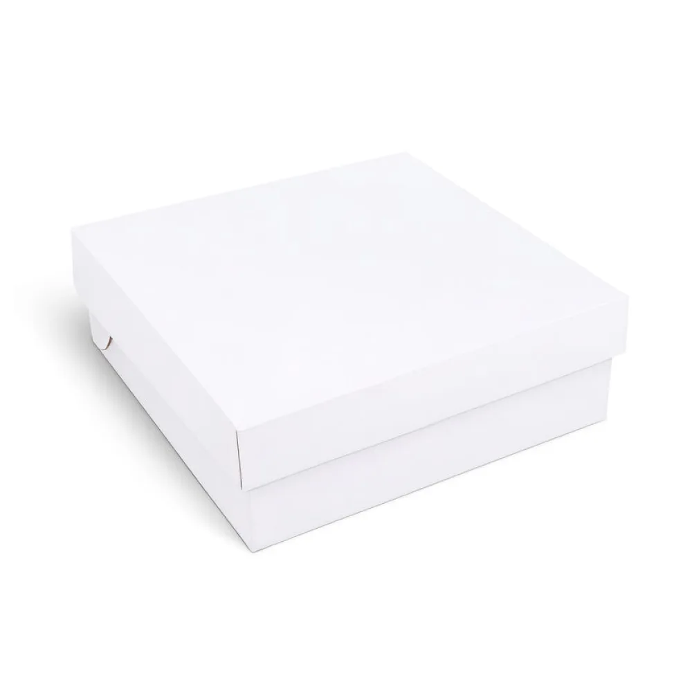 Kuchenkarton Tortenkarton, 28x28x10cm, weiß, 100 Stk. – Bild 2