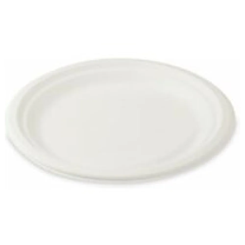Bio Grillteller Fleischteller rund aus Zuckerrohr Bagasse O 22 cm, 10 Stk. – Bild 3