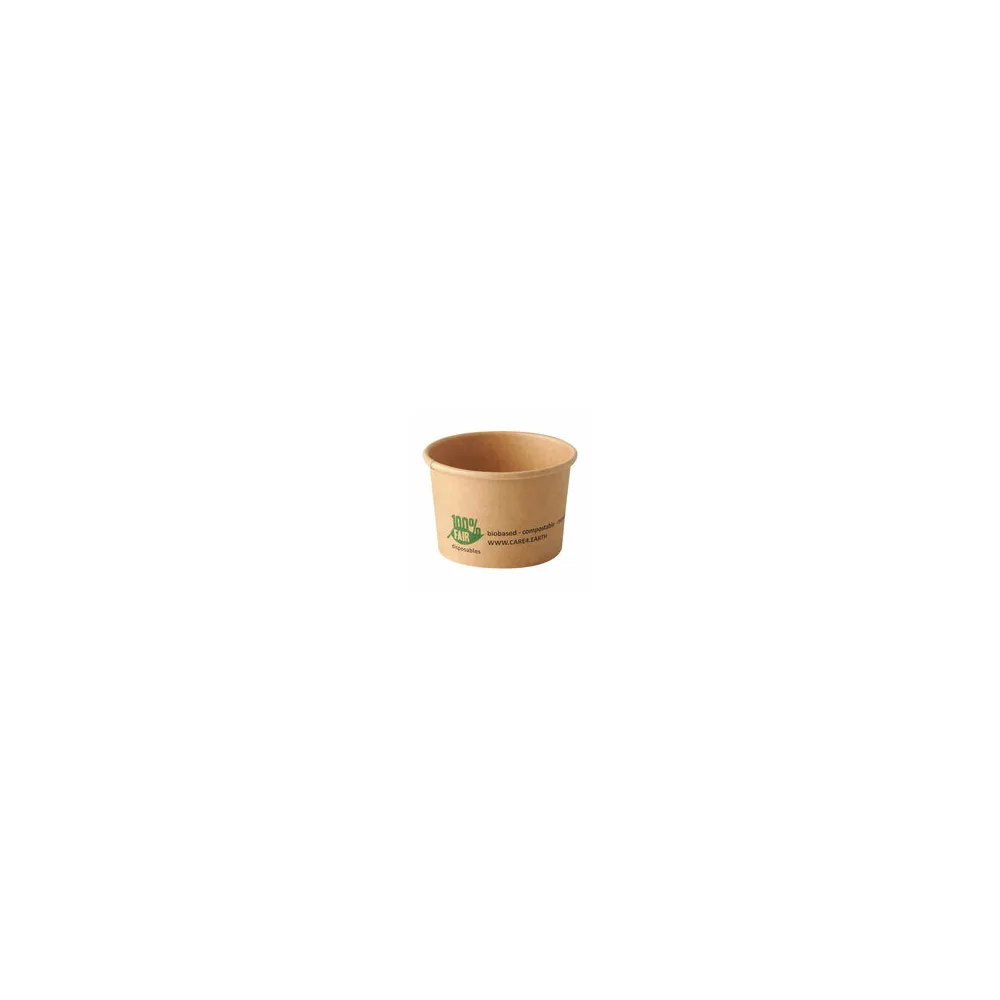 'pure' BIO Portionsbecher aus Pappe 45 ml braun "100% Fair", 50 Stk.