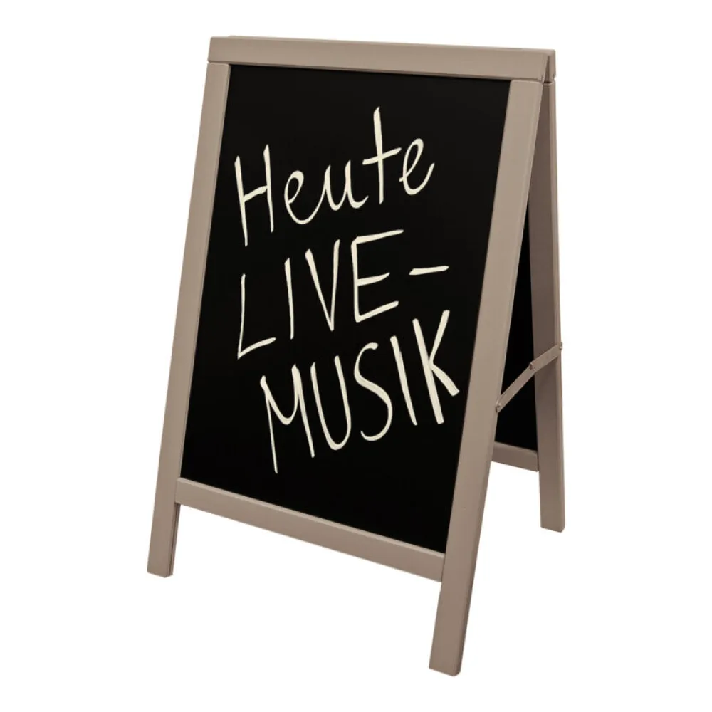 Gehweg-Kreidetafel, grau, 54x85cm, 1 Stk. – Bild 2