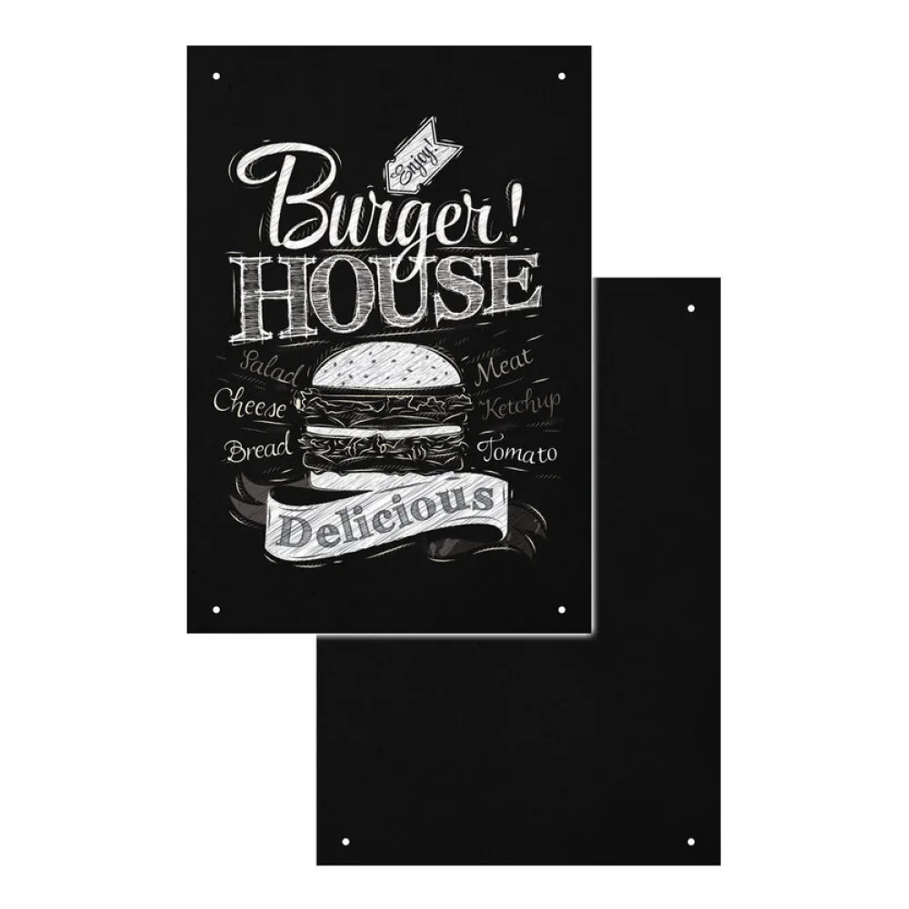 Wand-Kreidetafel ohne Rahmen, schwarz, 55x80cm, 1 Stk. – Bild 2
