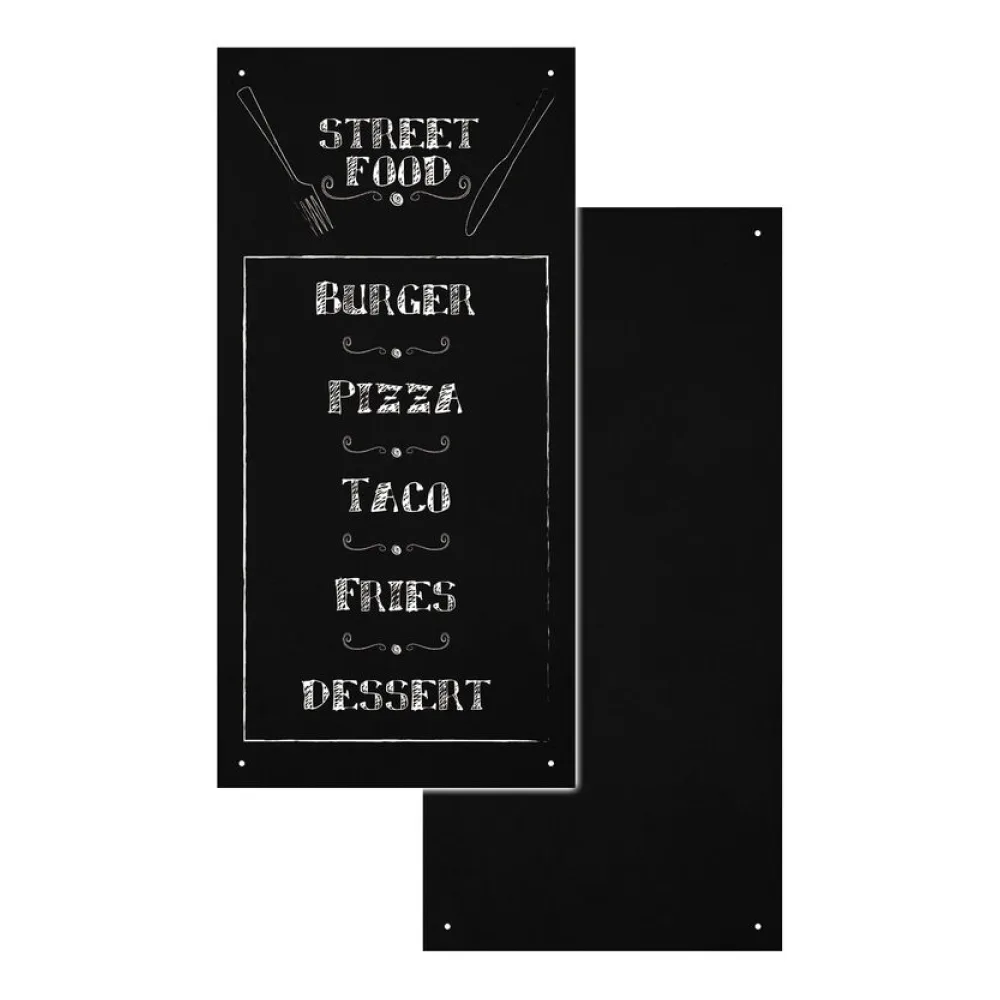 Wand-Kreidetafel ohne Rahmen, schwarz, 58x120cm, 1 Stk. – Bild 2