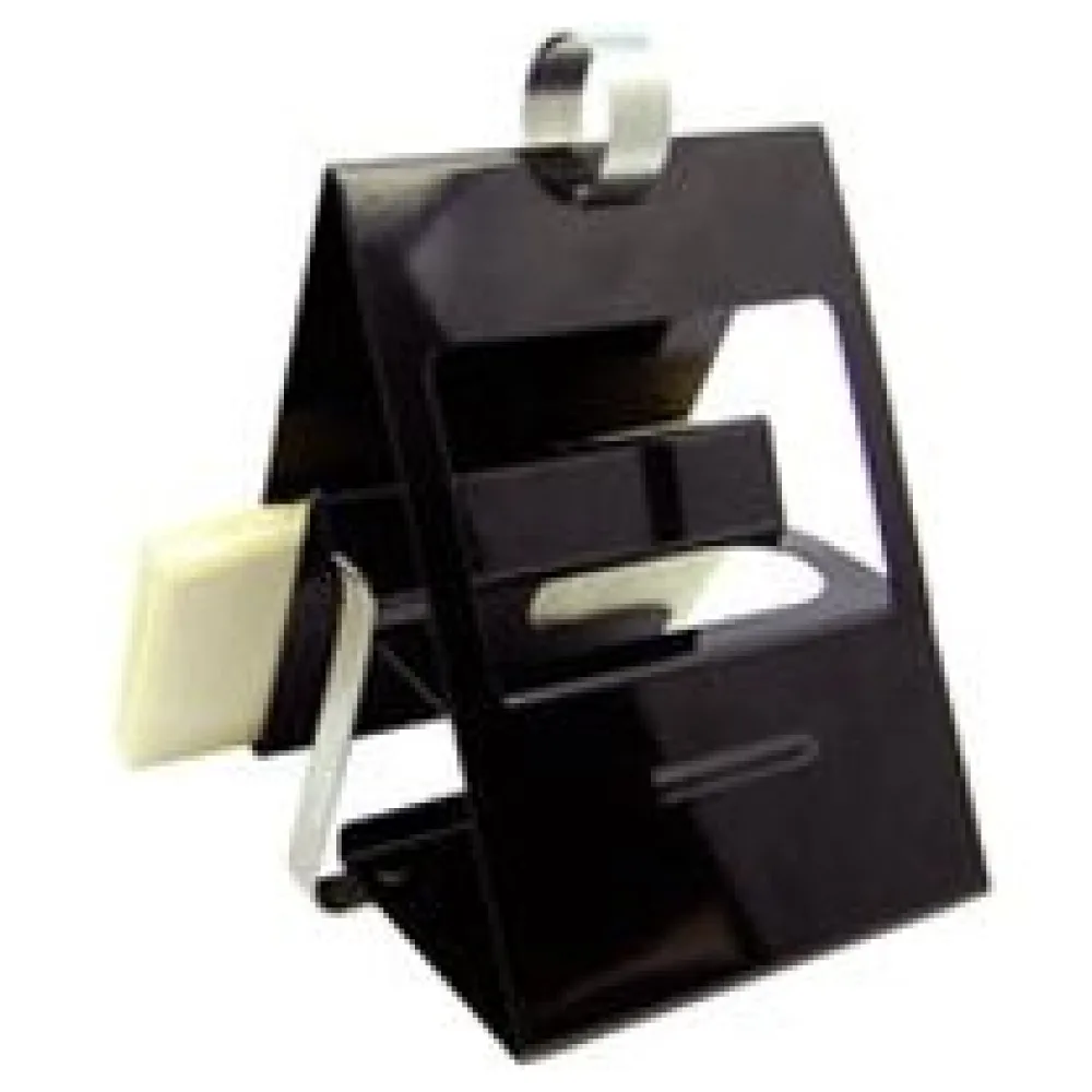 4 in 1 Tischaufsteller, aus Edelstahl, schwarz lackiert, 12x18.2x14.5 cm (BxHxT), 1 Stk. – Bild 3
