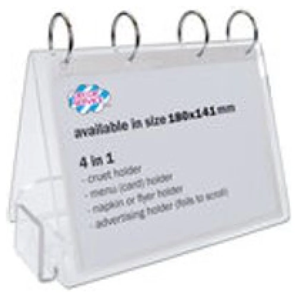 Tischaufsteller "4in1" aus Acrylglas, 18x14.1cm, 1 Stk. – Bild 3