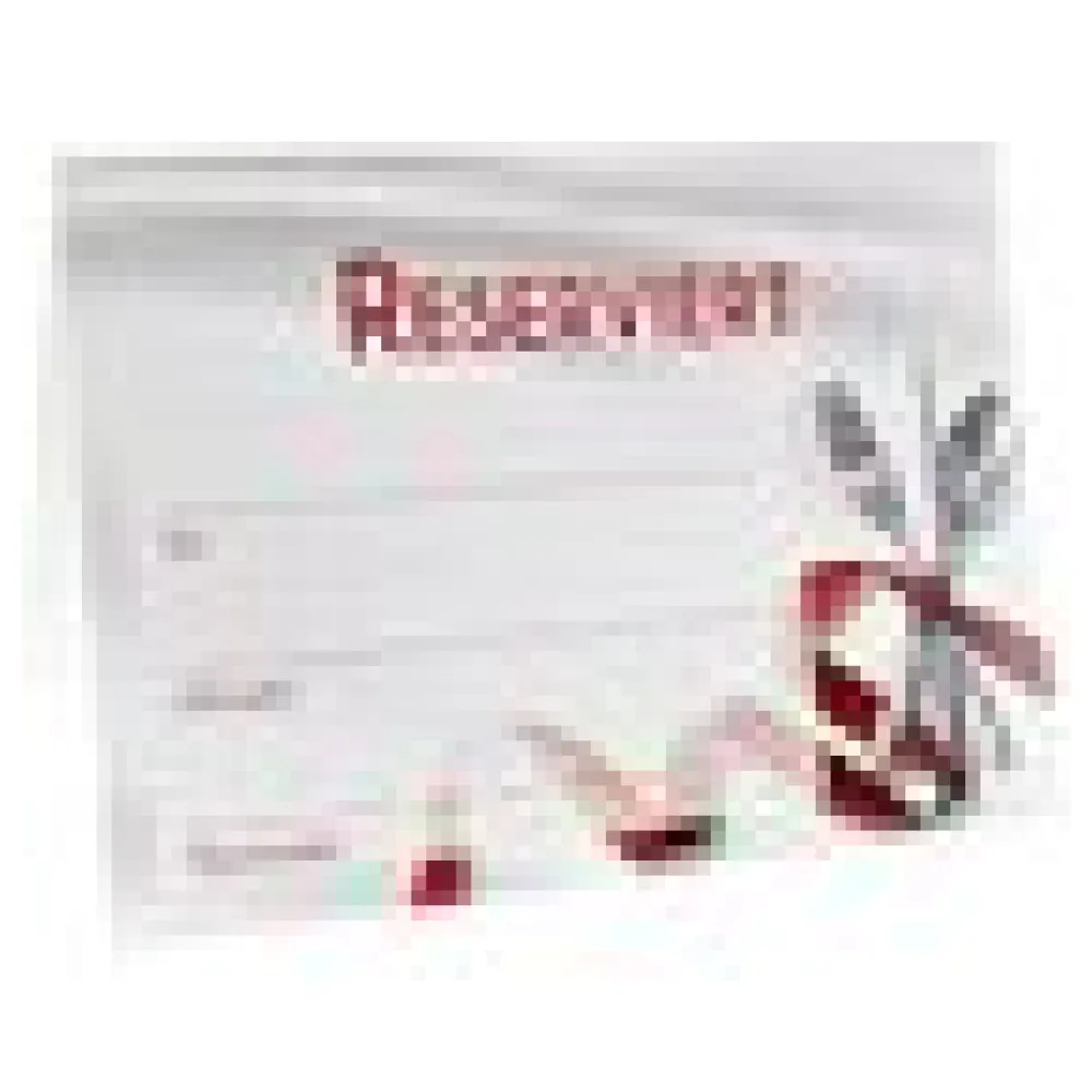 Tischaufsteller "Reserviert" aus Papier, 10.5x15cm, 25 Stk. – Bild 4