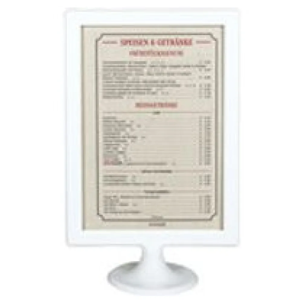 Tischaufsteller aus ABS, weiss, A5, 1 Stk. – Bild 3