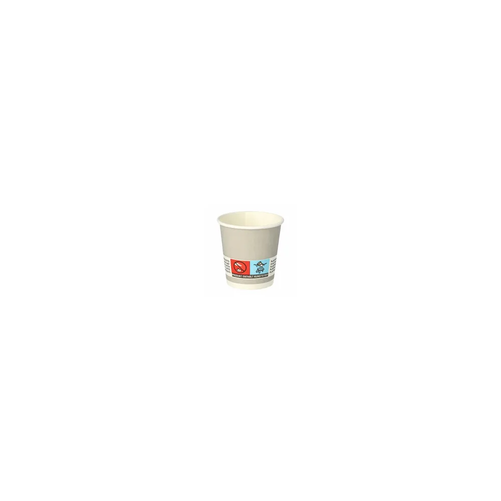 BIO Trinkbecher 'Shot' Schnapsbecher aus Pappe 5 cl 50 ml silber, 20 Stk.
