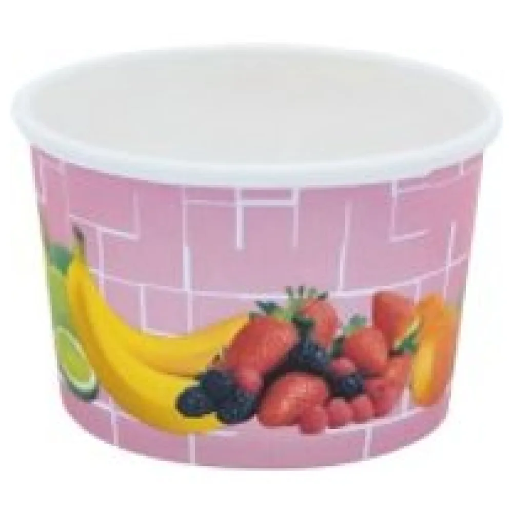 Eisbecher, Pappe rund 100 ml O 70mm, Höhe 45mm, "Fruchtreigen", 50 Stk. – Bild 3