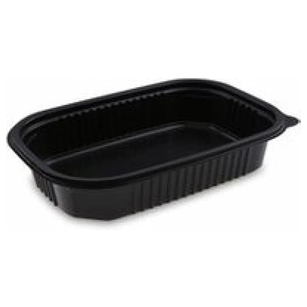 Mikrowellenschalen schwarz 'M' 850 ml - 22x15x4,5 cm, 50 Stk. – Bild 3