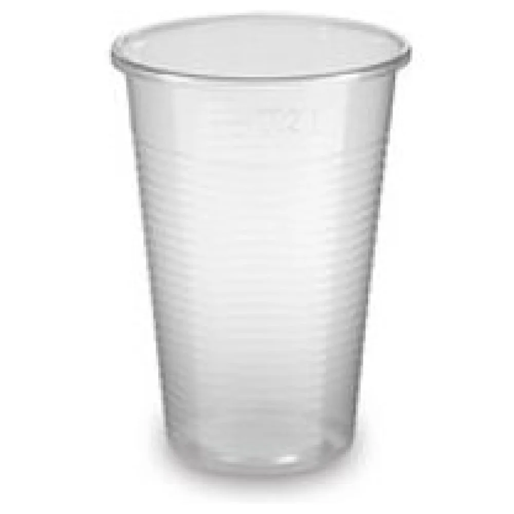 Trinkbecher transparent klar mit Eichstrich 0,2 l, 200 ml, PP, 100 Stk. – Bild 3
