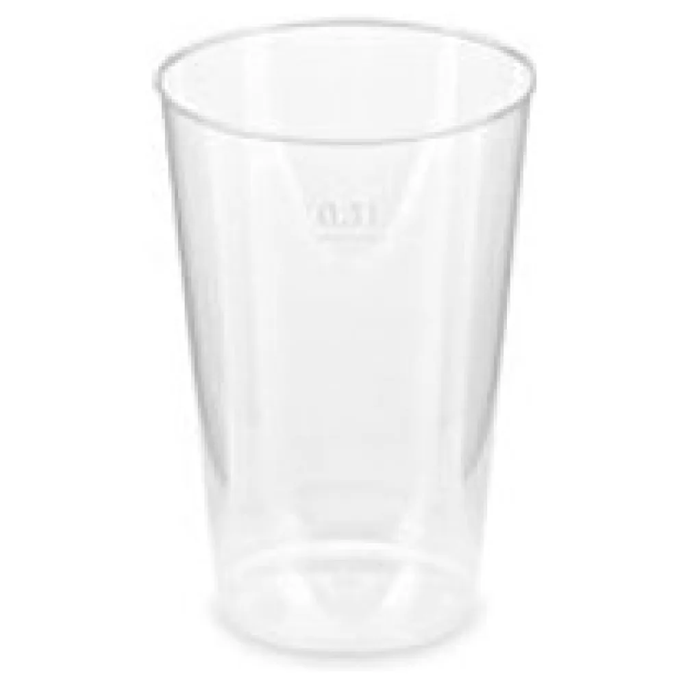 Trinkglas Trinkbecher Plastikbecher glasklar mit Eichstrich bei 300ml, 25 Stk. – Bild 3