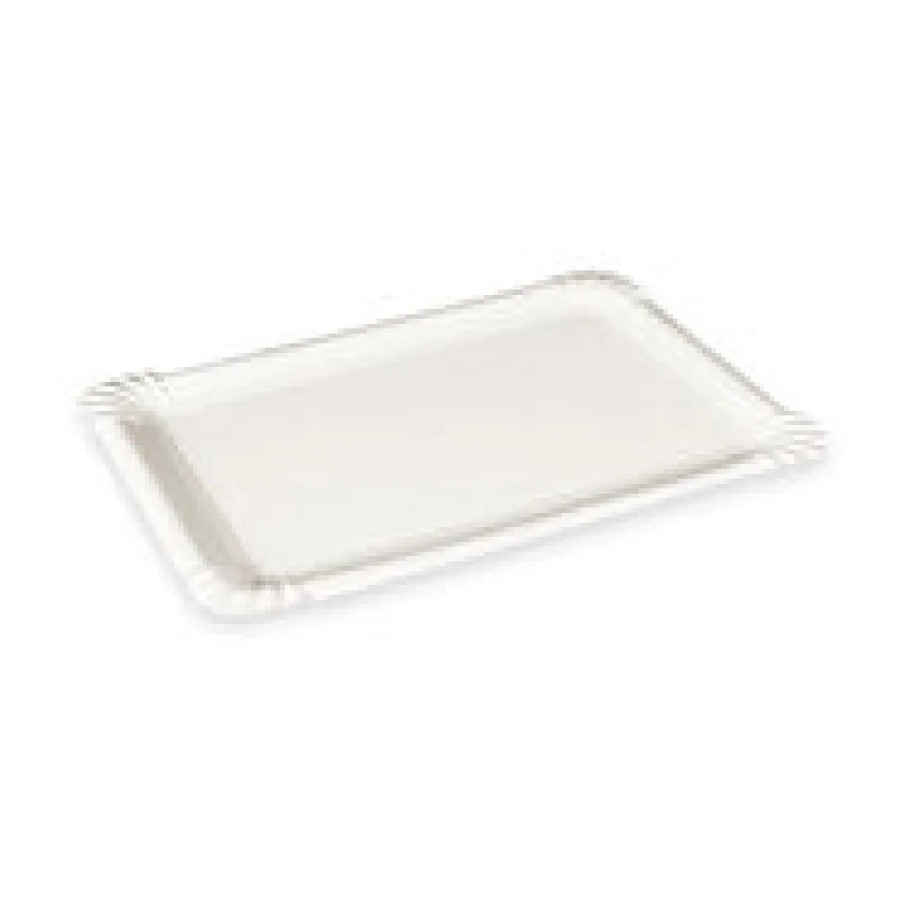 BIONATURE Pappteller aus Frischfaser 16 x 10 cm fettdicht weiß, 250 Stk.