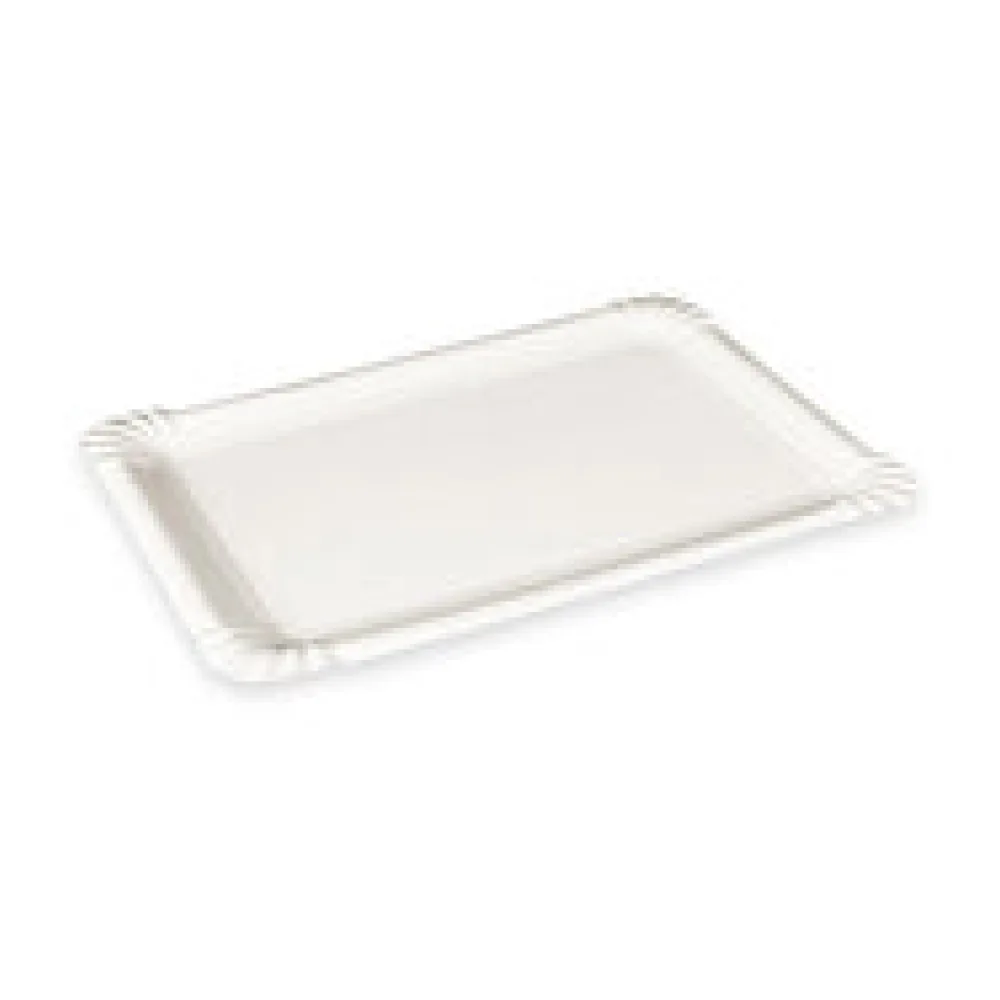 BIONATURE Pappteller aus Frischfaser 17 x 11 cm fettdicht weiß, 250 Stk.