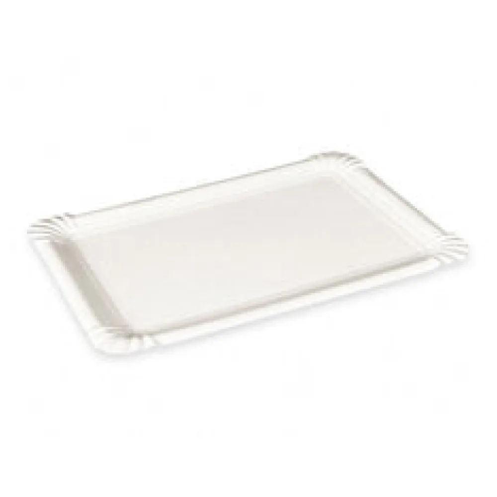 BIONATURE Pappteller aus Frischfaser 20 x 13 cm fettdicht weiß, 250 Stk.